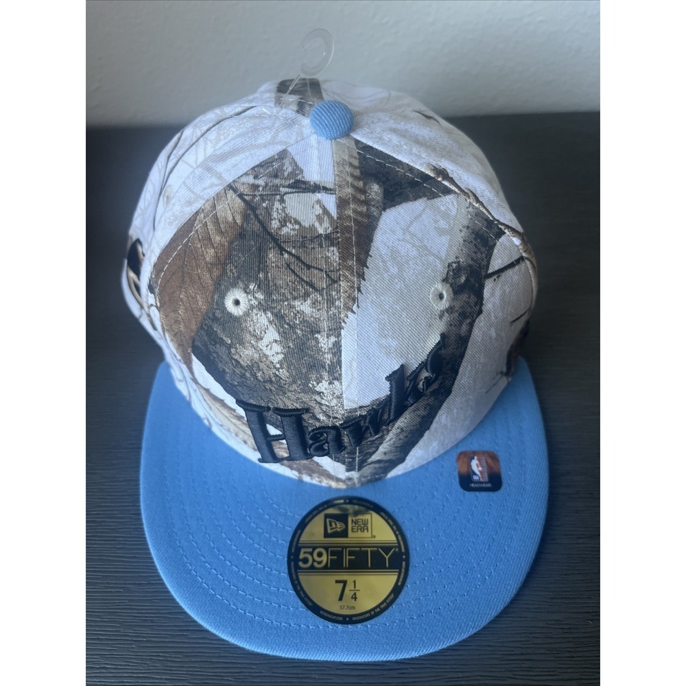 Atlanta Hawks New Era Realtree Camo NBA 7 1/4 Fitted Hat Cap NWT